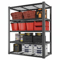 Legooin 24x48x72 inch Garage Storage Rack Height Adjustable Shelving Unit Industrial Residential Wire Shelf Organizer Rack 2500 lbs Load Capacity, Black