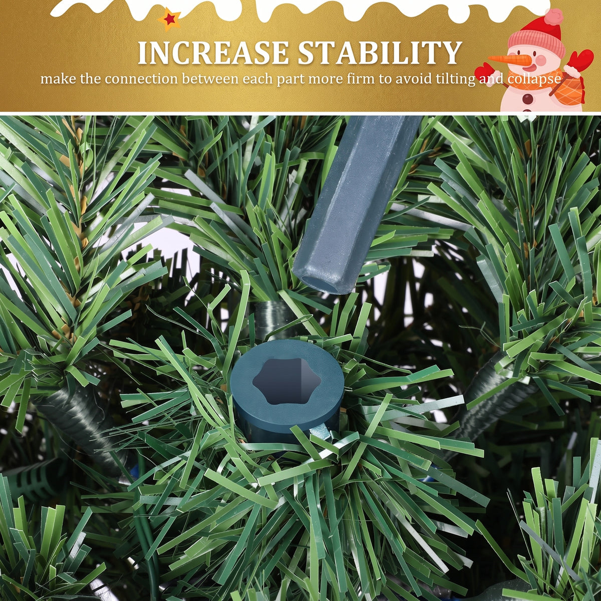 Legooin 6ft Pre-lit Pencil Christmas Tree with 250 Colored Lights+570 PVC Branch Tips Slim Green Artificial Christmas Tree Holiday Ornaments, 2.2ft Dia