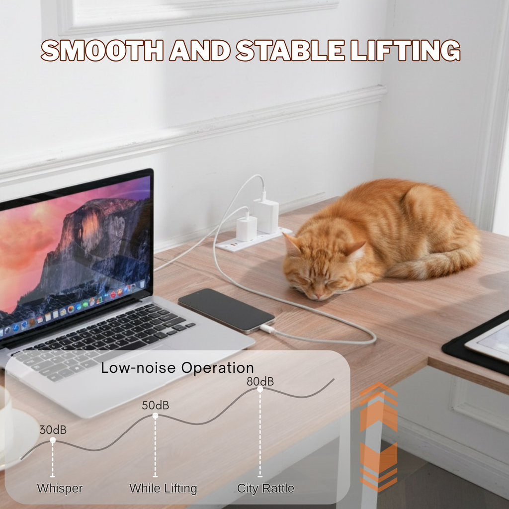 Legooin 63x55 inch L-Shaped Electric Standing Desk Sit Stand Workstation with Power Strip, Height Adjustable Office Desk for Multiple Computers, for Gaming Room Office Home, Oak