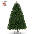 Legooin 6ft Unlit Christmas Tree with 800 PVC Branch Tips Artificial Hinged Xmas Tree, Green