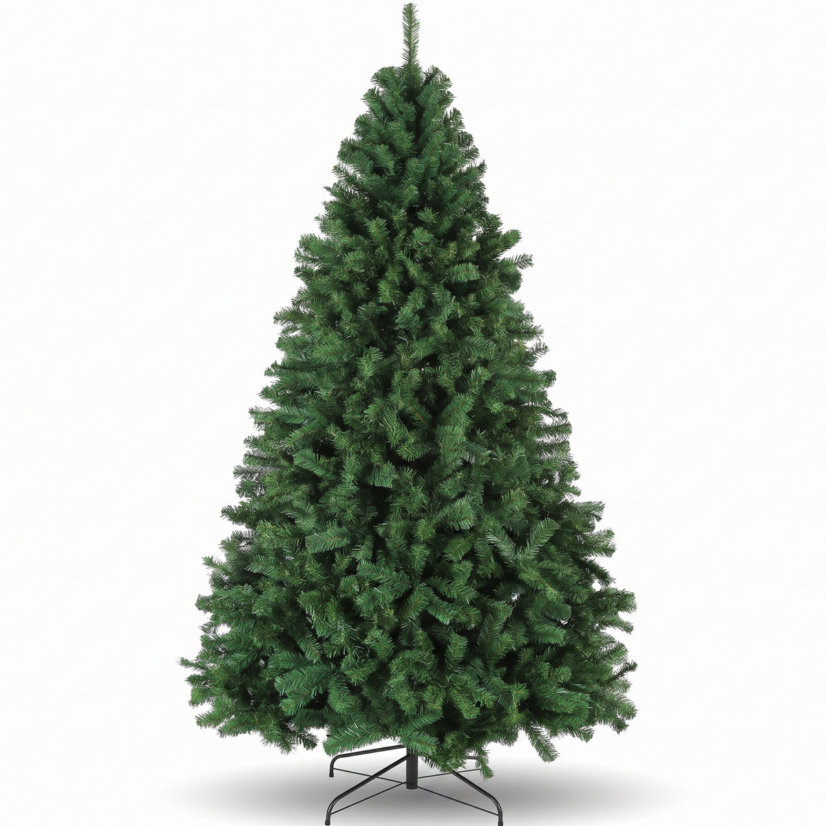 Legooin 6FT Unlit Artificial Tree Christmas Tree, Classic Shape, Metal Stand, 800 PVC Branch Tips, for Home Commercial Holiday Decor, Green