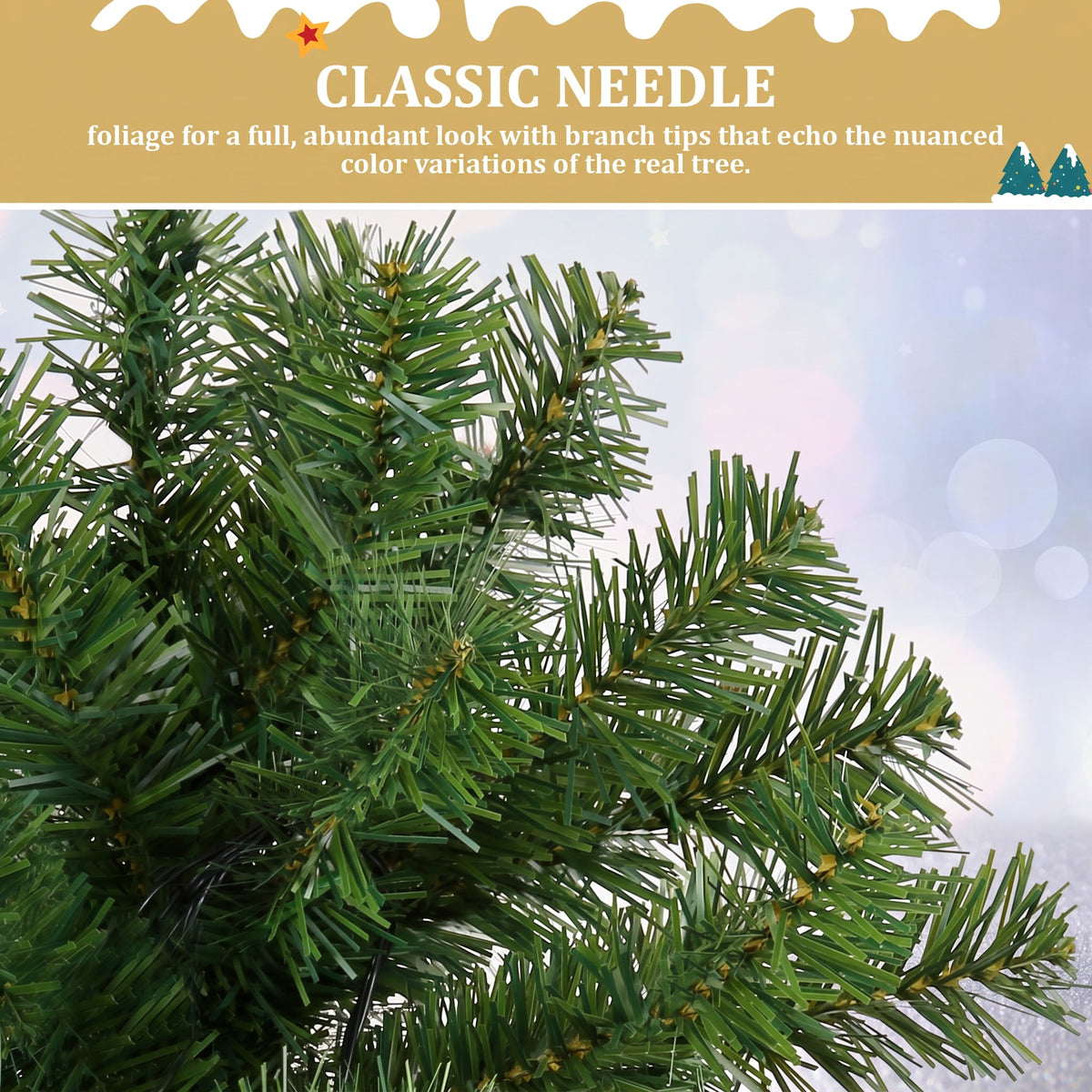Legooin 9FT Pre-Lit Christmas Tree Artificial Tree with 2300 Branch Tips 600 Multicolor Lights Remote Control Realistic Xmas Tree for Indoor and Outdoor Décor, Green