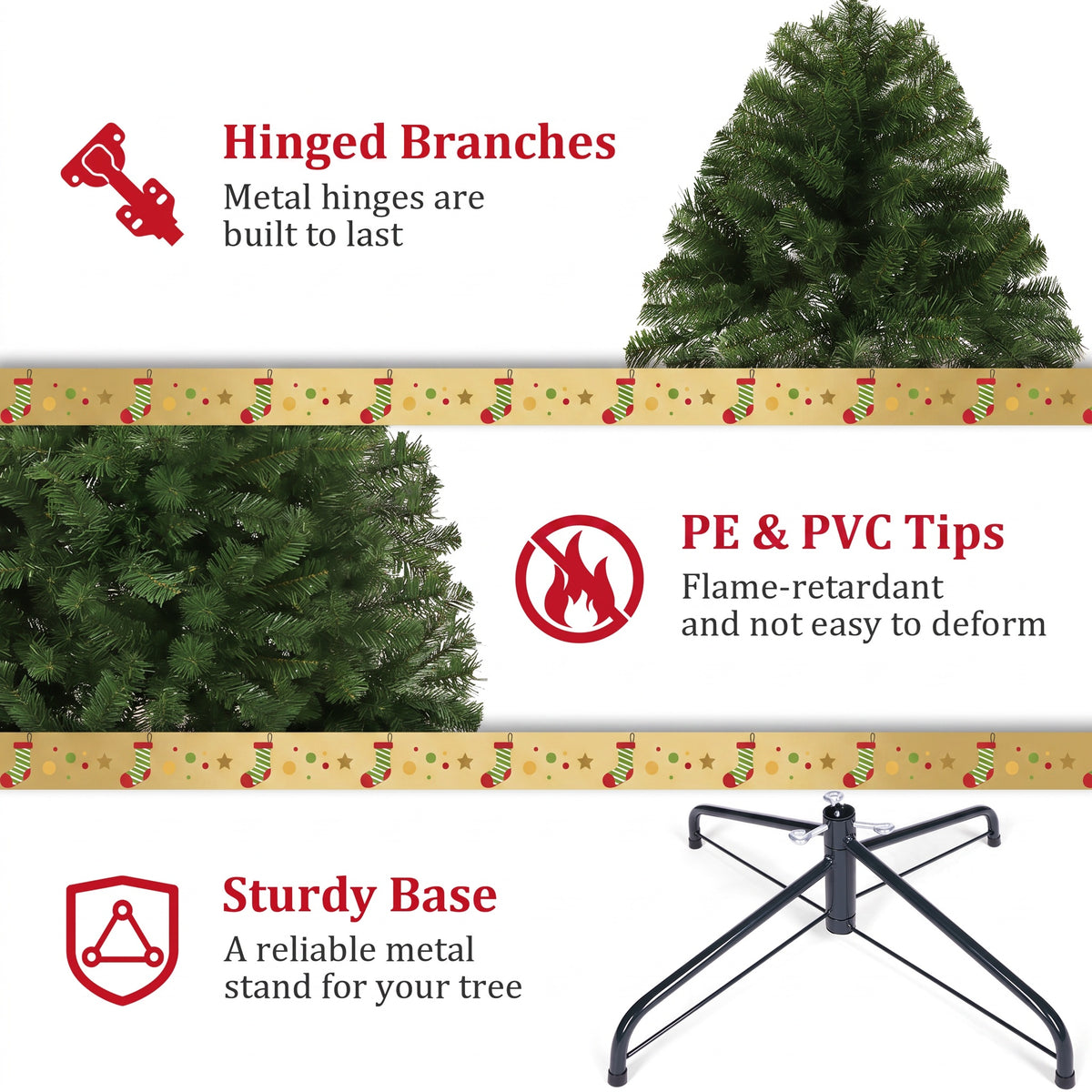 Legooin 9FT Pre-Lit Christmas Tree Artificial Tree with 2300 Branch Tips 600 Multicolor Lights Remote Control Realistic Xmas Tree for Indoor and Outdoor Décor, Green